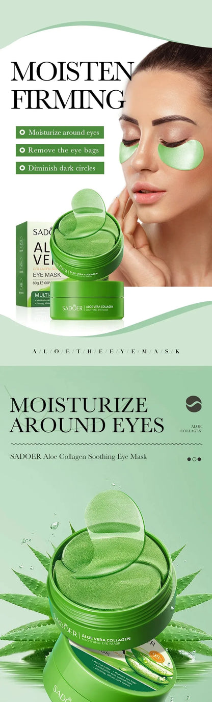 Masque pour les yeux au collagène anti-taches, 60 pièces, produit de soins pour la peau, hydratant, anti-déformable
